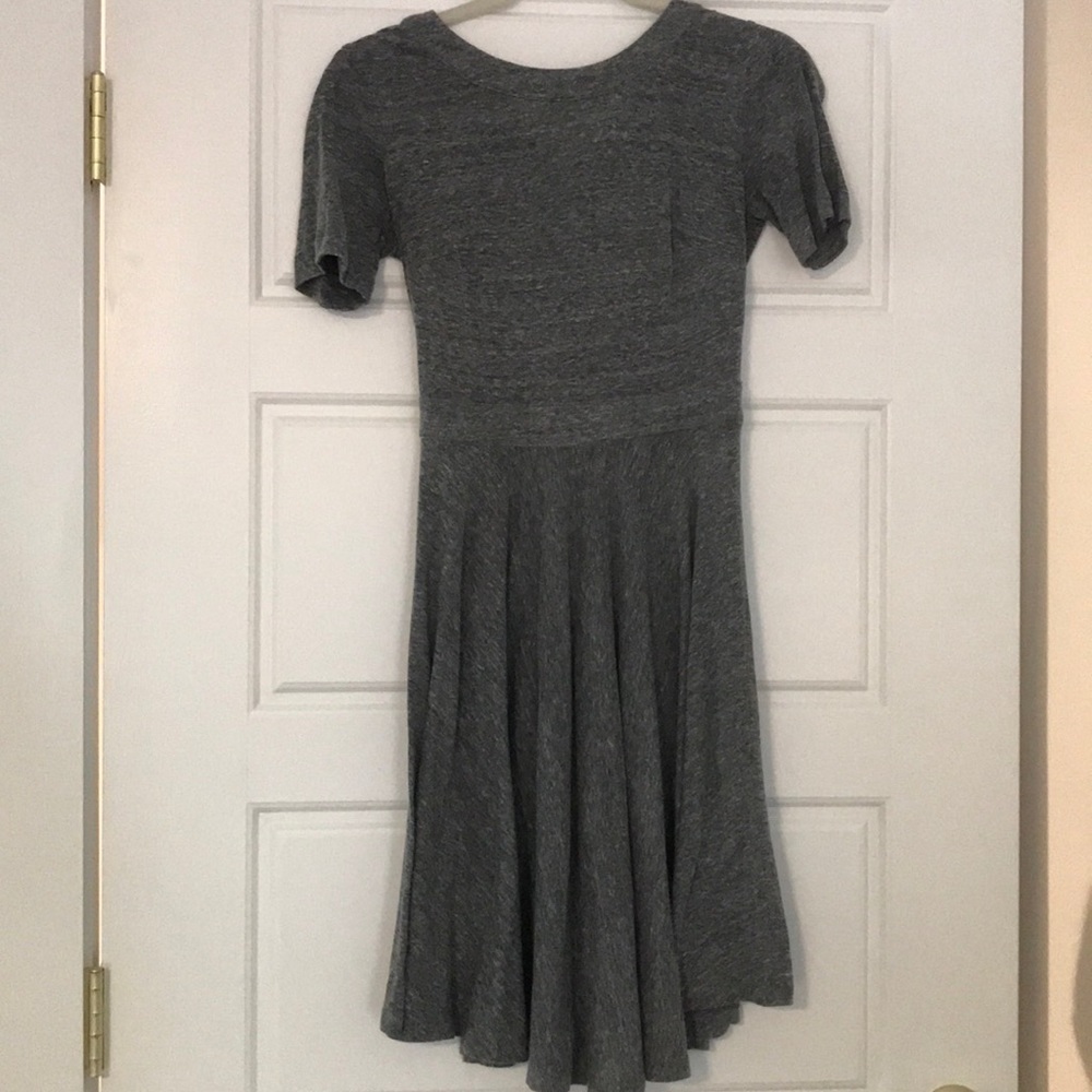 Grey soft cotton dress